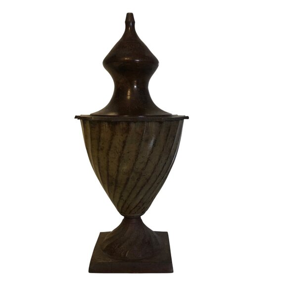 Elegant Expressions Decorative Metal Urn Vase With Lid BS96509PS Vintage 1999 - Picture 2 of 7